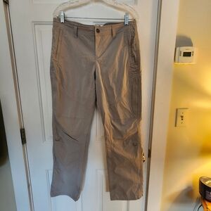 Kuhl Legendary Hiking Gorpcore Pants convertible Tan Size 12short Outdoors